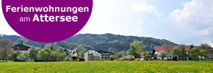 Ferienwohnungen und Ferienhäuser am Attersee Banner