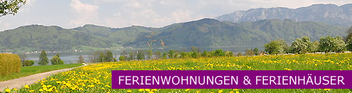 Ferienwohnungen, Ferienhäuser & Appartements am Attersee - Aktuelle Angebote Banner