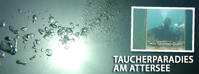 Tauchen am Attersee - Banner