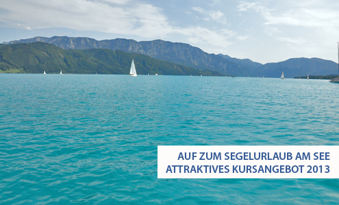 Auf dem Segelboot am Attersee