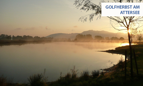 Golfen im Herbst am Attersee